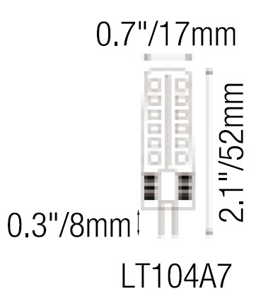 Bombillo LED G4 4W 2700K Silicona LT104A7 – 380 Lúmenes - Imagen 2