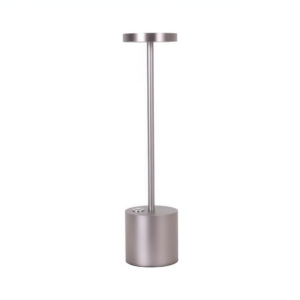 Lámpara de Mesa LED Plateada Decorativa con Control Touch
